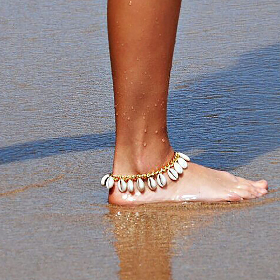 Shell Pendant Anklet Ethnic Style Handmade