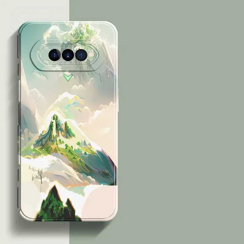 Liquid Soft Silicone All-inclusive Drop-proof Mobile Phone Case