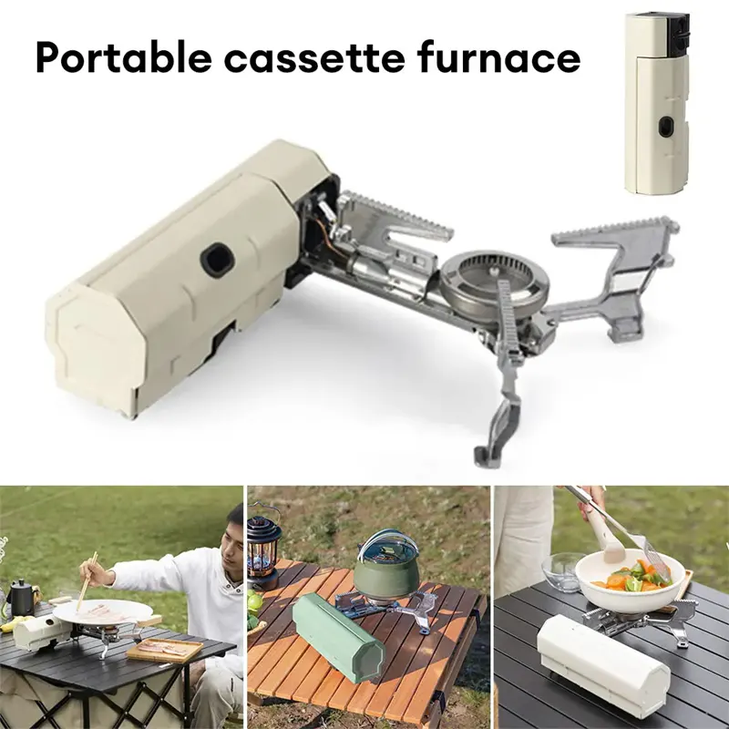 Camping Gas Stove Portable Folding Cassette Outdoor Hiking BBQ