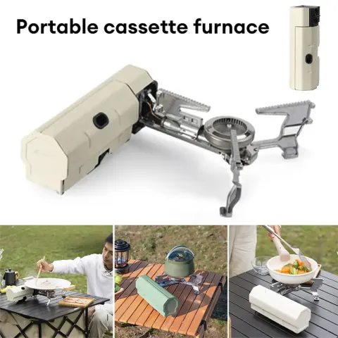 Camping Gas Stove Portable Folding Cassette Outdoor Hiking BBQ