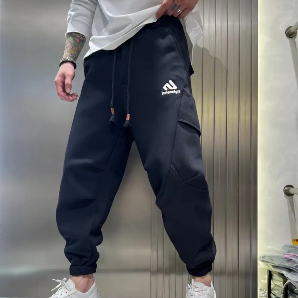 Bunched Feet and Fleece Overalls for Men
