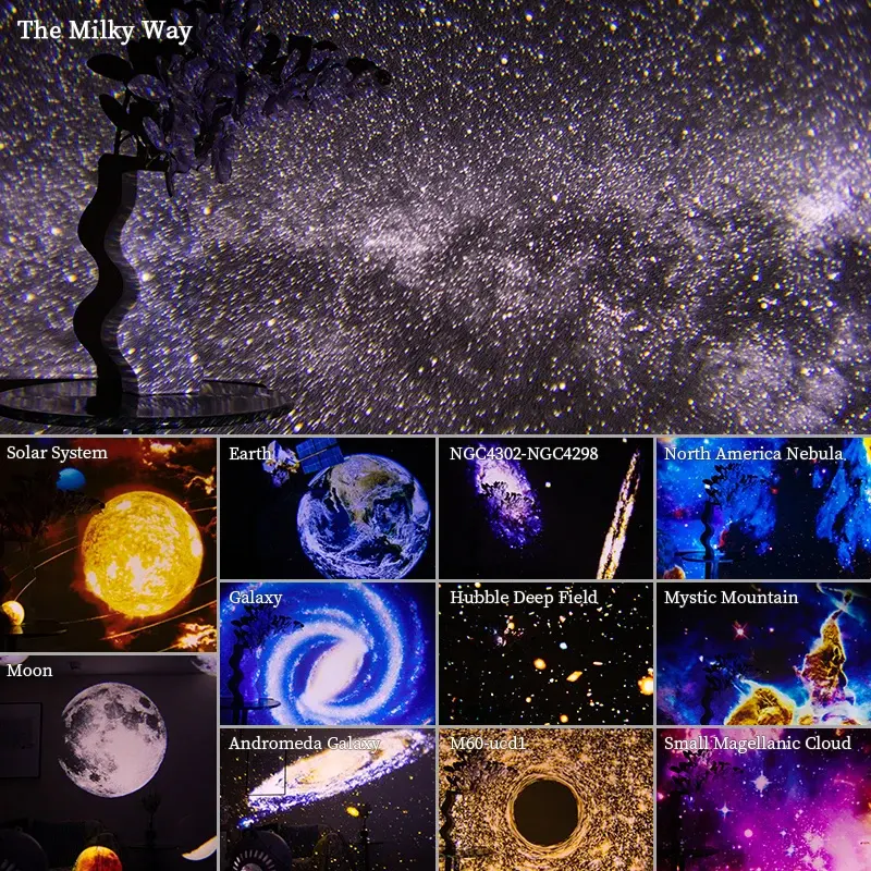 Night Light Galaxy Projector Starry Sky 360
