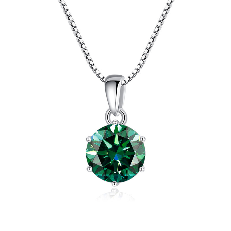 Silver emerald green