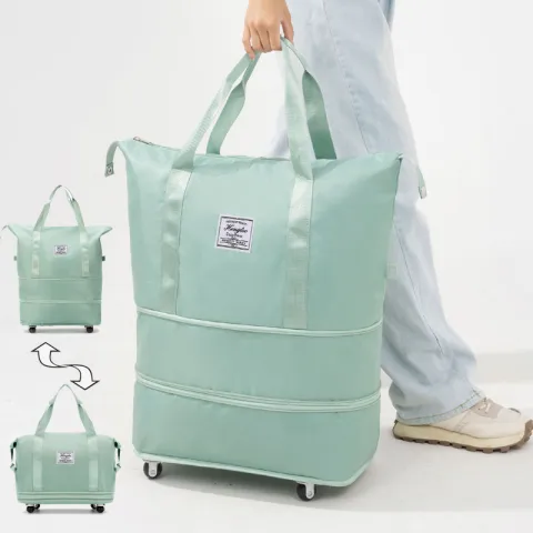 New Universal Wheel Travel Bag with Double-layer Dry