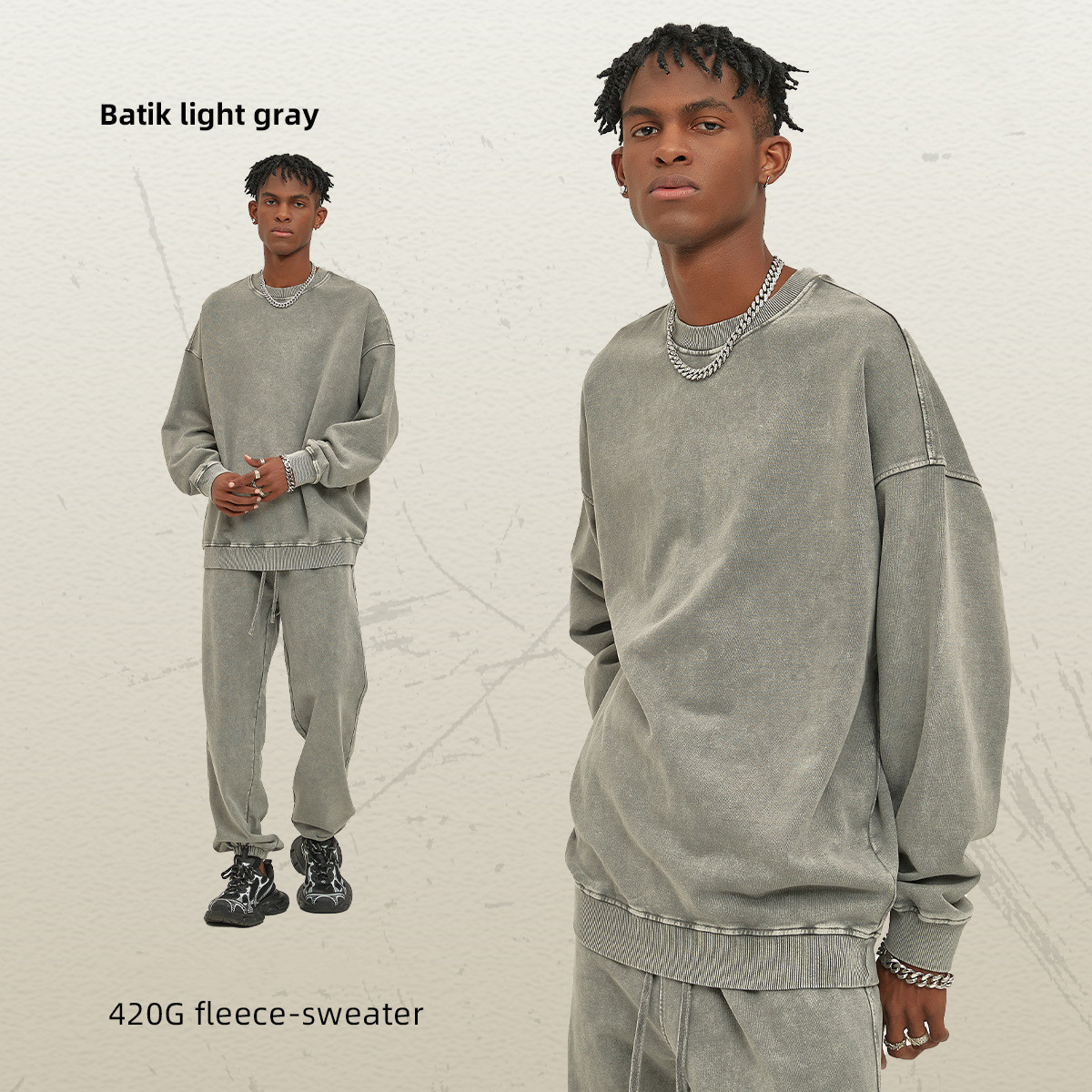 Batik Light Gray