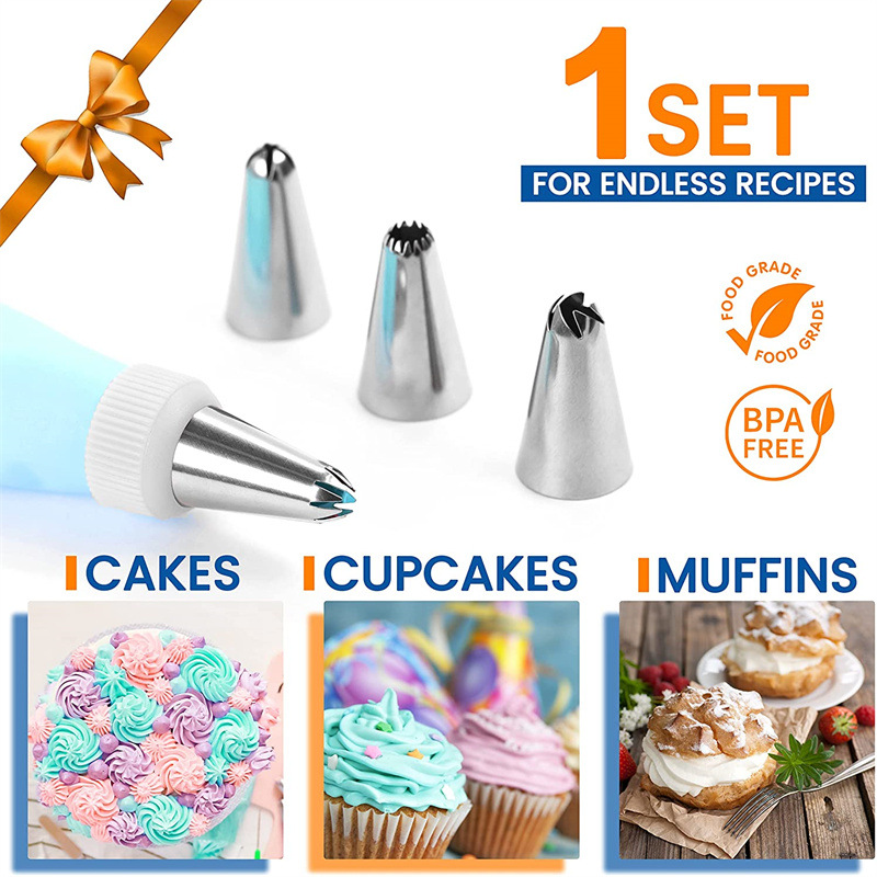 74-piece Set Pastry Tube Pattern Decorating Tool