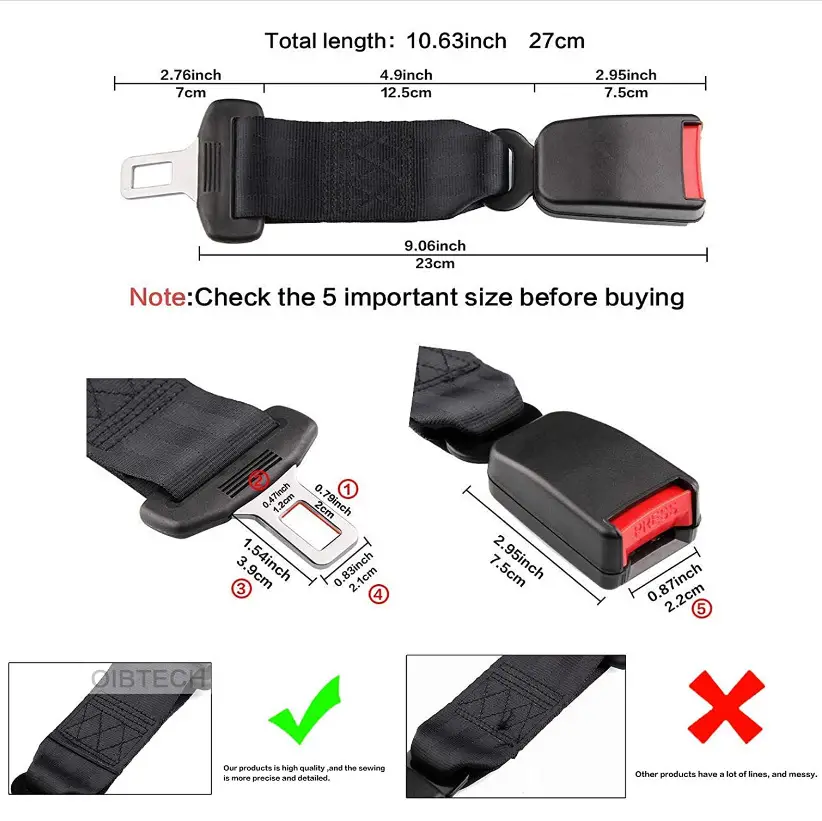 Car Seat Safety Belt Extender Children Pregnant Women Pencil Lengthener