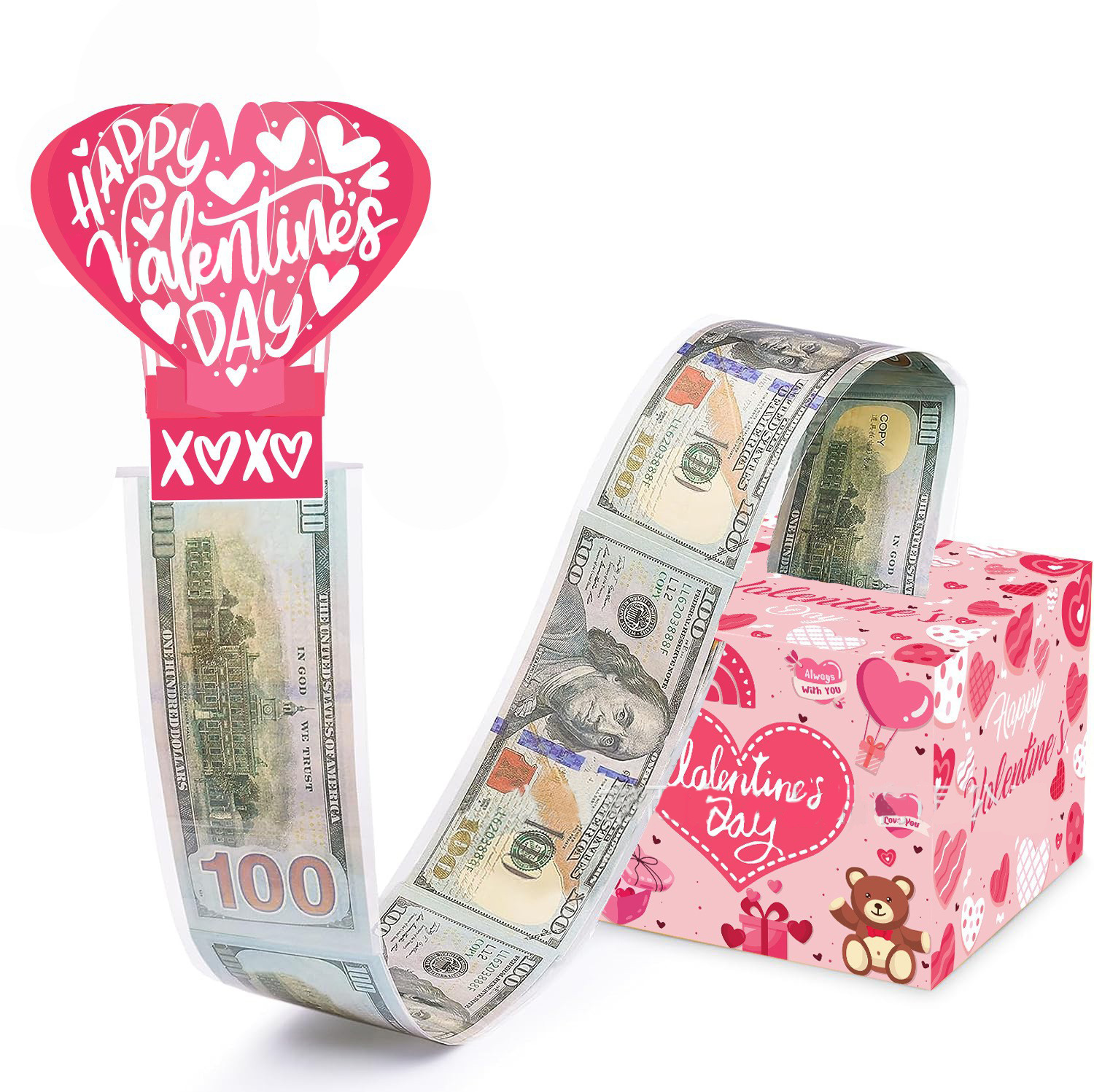 Valentines Day Surprise Box Explosion Gift Creating The Most Interactive Envelope Bounce Creative Diy Folding Paper Money Box — image 1
