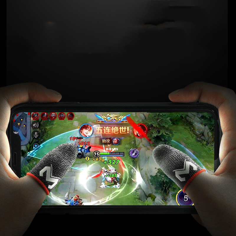 Slim Silver Cloth Finger Stall Sweat-proof Non-slip