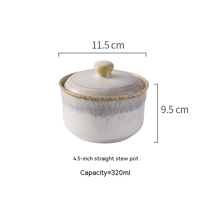 Gold gray stew cup 4.5inches