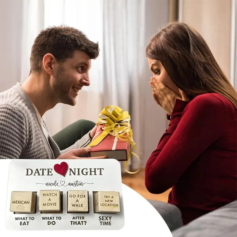 Wooden Date Night Dice Wooden Date Night Ideas Game Dice Romantic Couple Date Night Game Action Decision Dice Games For Couple – image 3