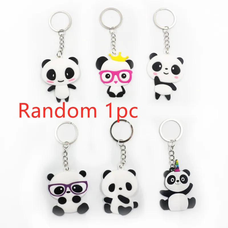 Panda Keychain Cute Cartoon Key Ring Car Pendant Accessories Small Gift - Panda Keychain Random