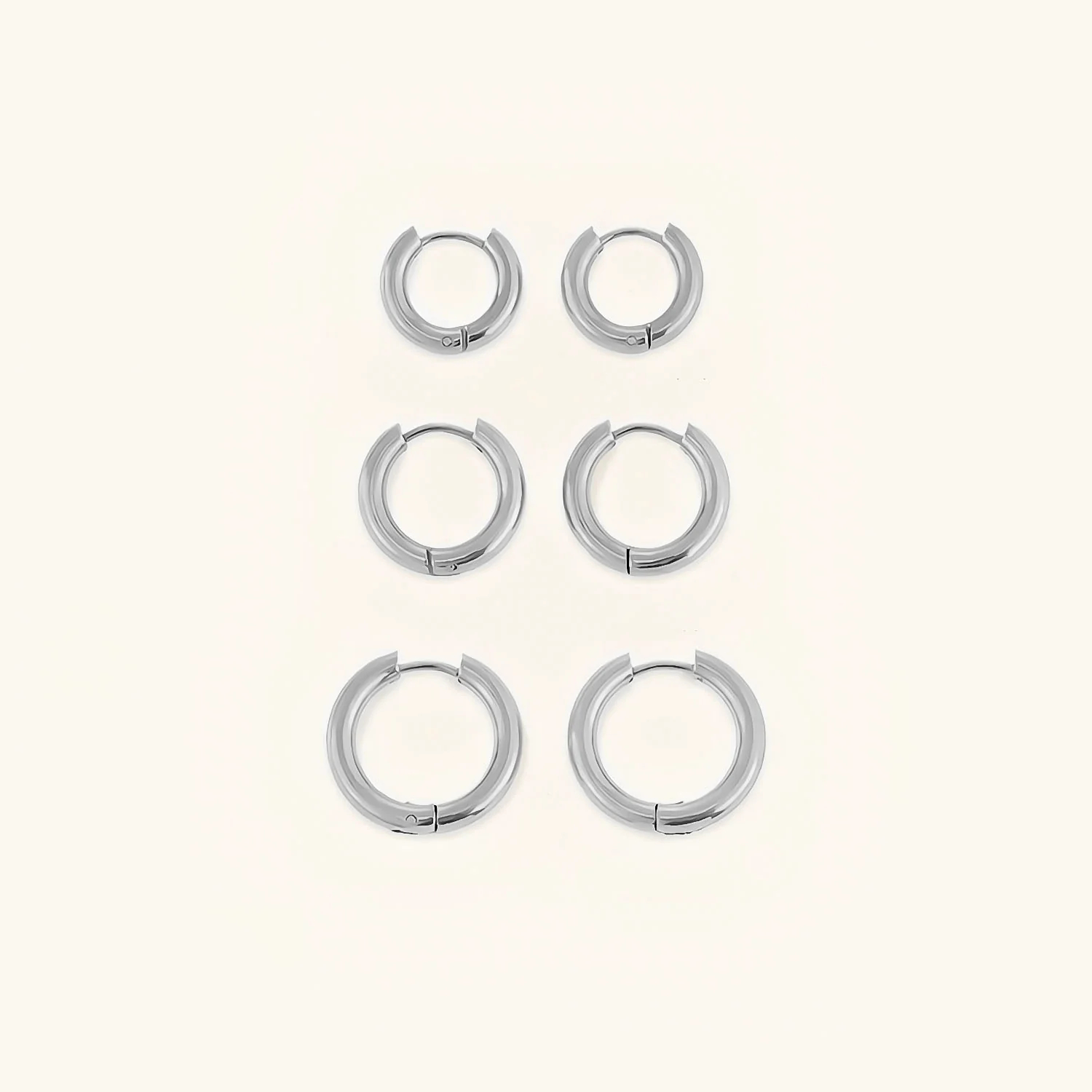 Triple Hoop Silver Bundle