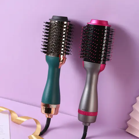 Curling Straight Blow 3-in-1 Multi-function Hot Air Comb Iron