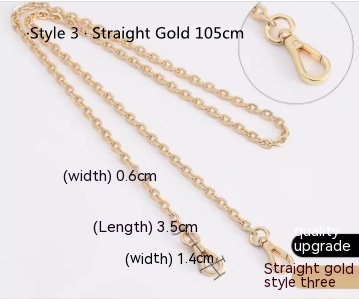 Style3 Straight Gold 105cm