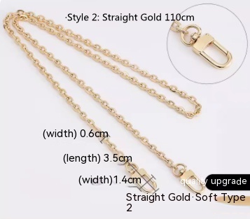 Style2 Straight Gold 110cm