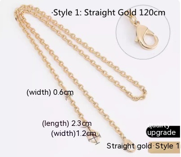 Style1 Straight Gold 120cm