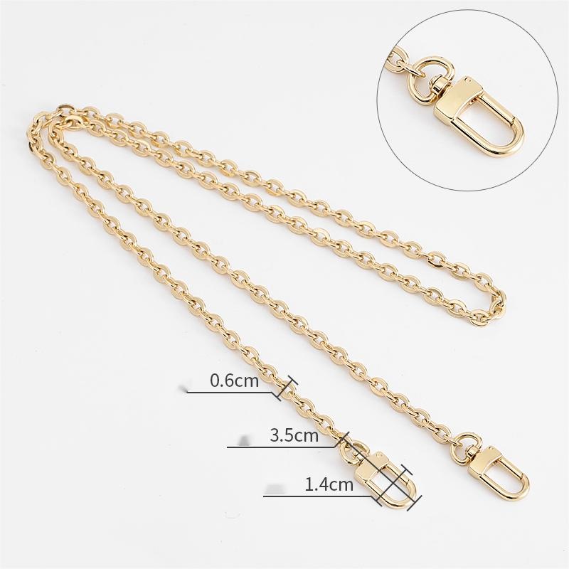 Straight gold flat buckl 100CM