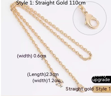 Style1 Straight Gold 110cm