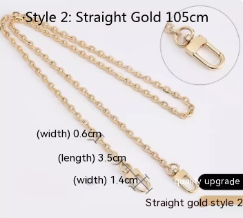Style2 Straight Gold 105cm
