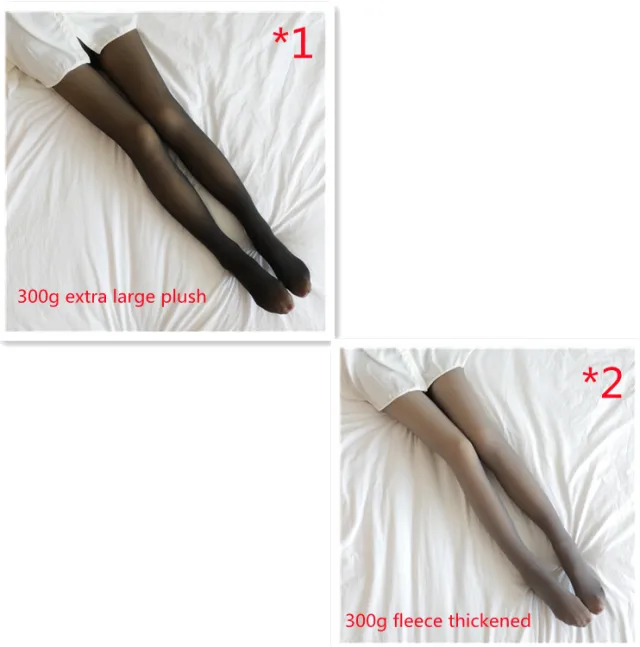 Fake Translucent Plus Size Leggings Fleece Lined Tights Fall And Winter Warm Fleece Pantyhose Women Fleece Lined Pantyhose Thermal Winter Tights ... Set23 - Shop at LoveMi