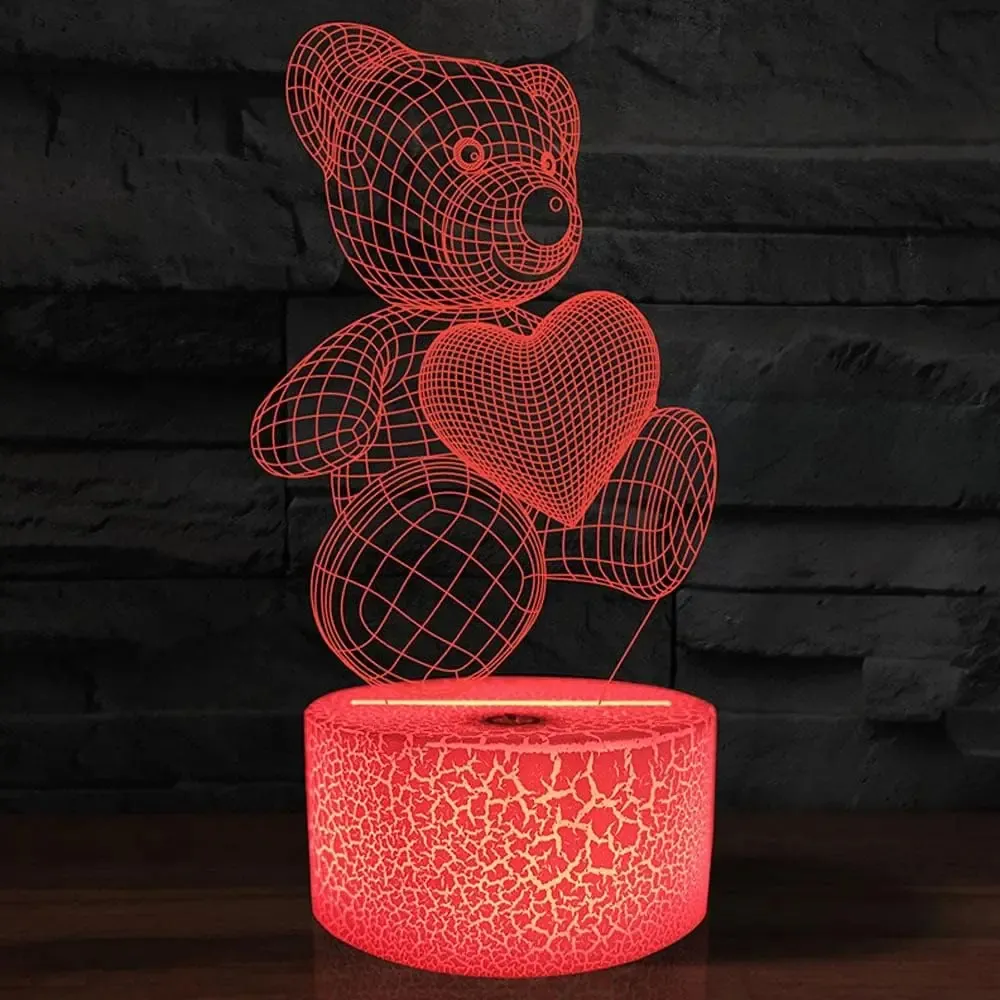 3D Lamp Acrylic USB LED Night Lights Neon Sign Lamp Xmas Christmas Decorations For Home Bedroom Birthday Decor Valentines Day Gifts – image 6