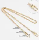 Straight Gold Flat Buckl 105Cm