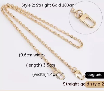Style2 Straight Gold 100cm