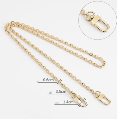 Straight gold flat buckl 120CM