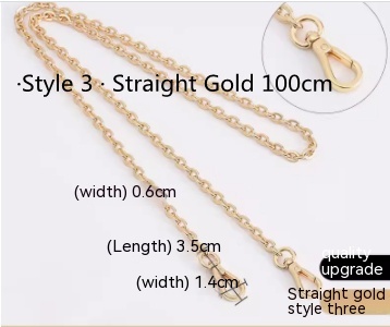 Style3 Straight Gold 100cm