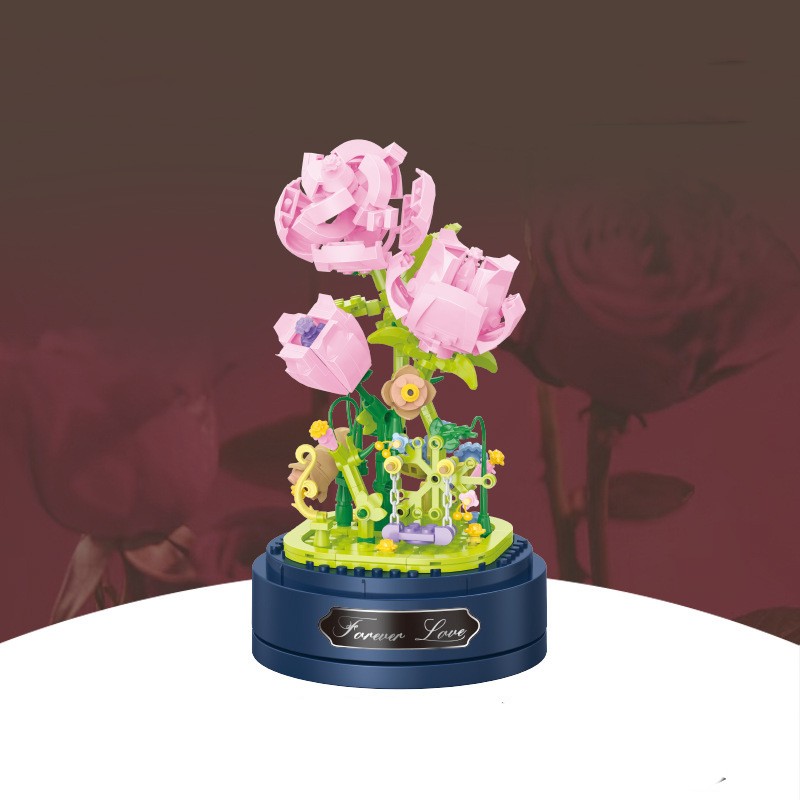 Cappuccino Rose Music Box