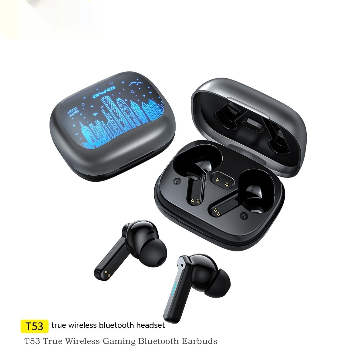 AWEI T53ANC Active Noise Reduction ENC Noise Reduction True Wireless Tws Bluetooth Headset - Image 5
