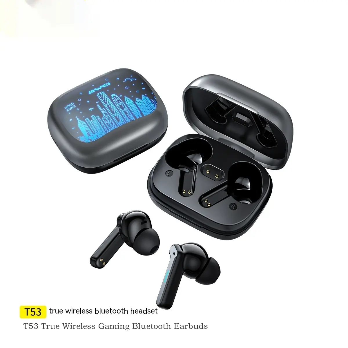 AWEI T53ANC Active Noise Reduction ENC Noise Reduction True Wireless Tws Bluetooth Headset