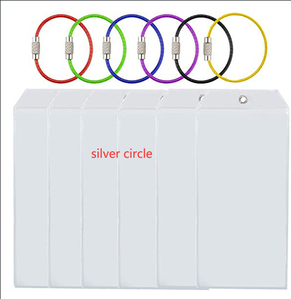 Silver Circle Luggage Tag