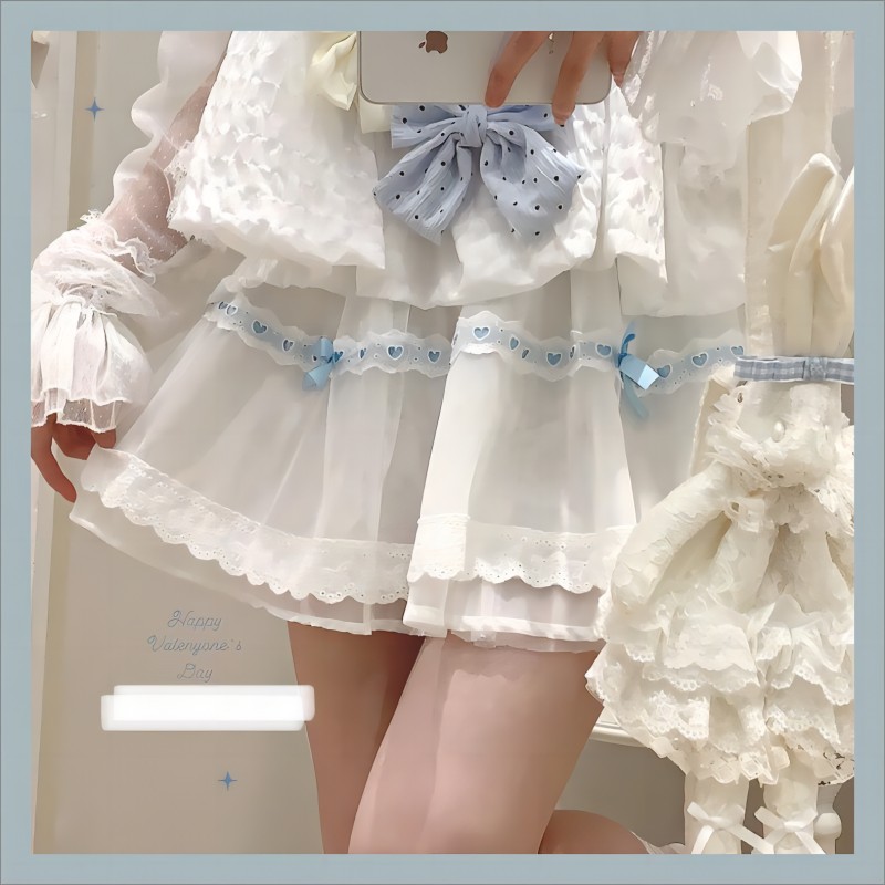 Blue ribbon skirt