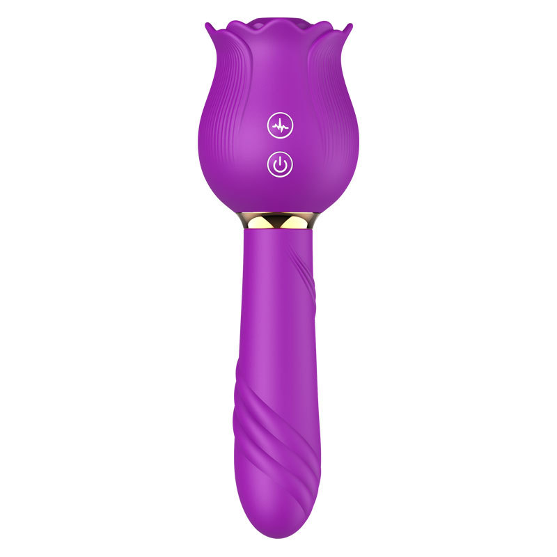 Rose Suction Telescopic Vibrator For Women's Use 9