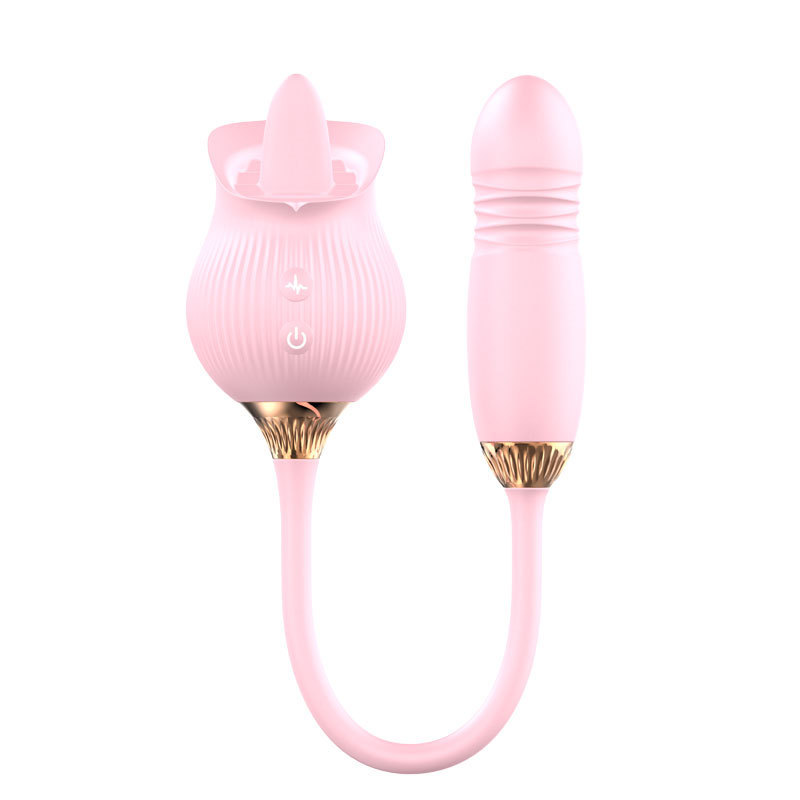 Rose Suction Telescopic Vibrator For Women's Use 17