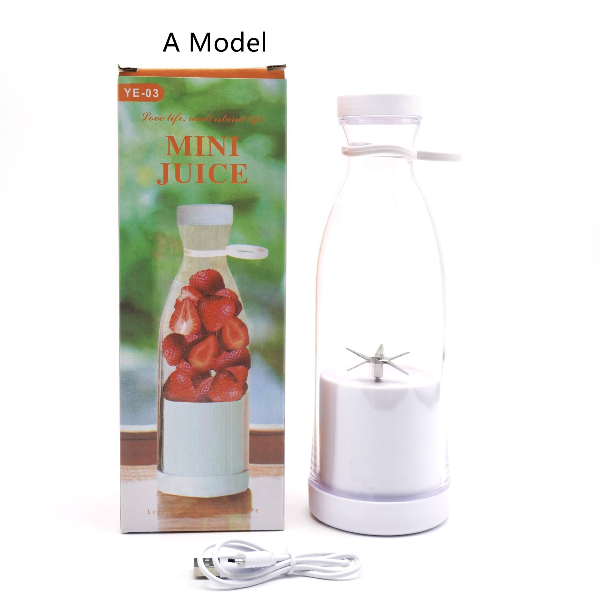 Electric USB Wine Bottle Juicer Cup 6-leaf Cutter Head Household — foto 11