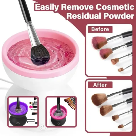 Electric Makeup Brush Cleaner Machine Portable Automatic USB Cosmetic