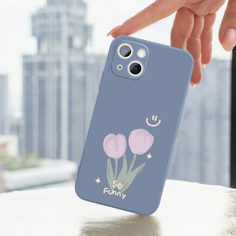 Tulip Silicone Phone Case Anti Drop