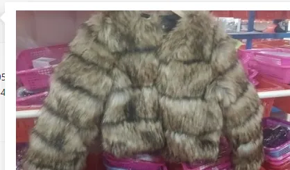 Fur Coat Raccoon Dog Fur Splicing - 4Sections Of Raccoon Dog Hair