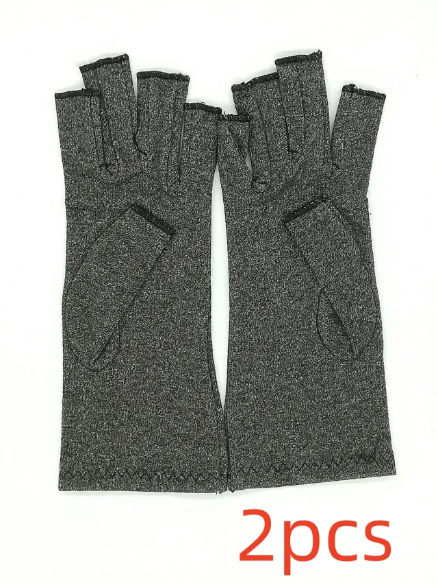 Breathable rehabilitation training gloves 2Pcs Grey - Shop at LoveMi