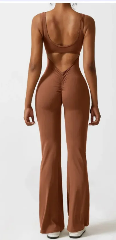 Tight Yoga Bodysuit Casual Hollow Seamless Womens Clothing Color3 - Shop at LoveMi