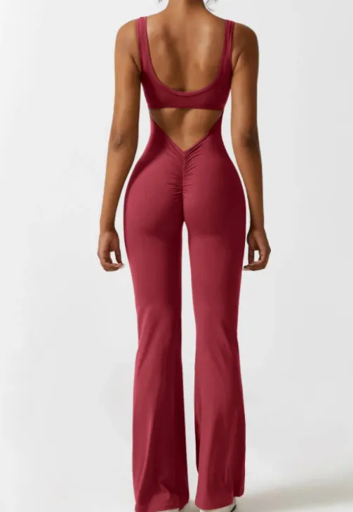 Tight Yoga Bodysuit Casual Hollow Seamless Womens Clothing - Xs-Color1