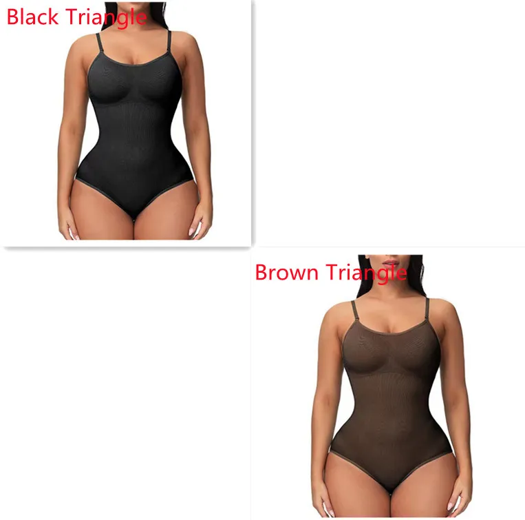 Women's Suspender Jumpsuit Fashion Casual Seamless Slim Body-shaping Corsets Bodysuit - Set1-Xl