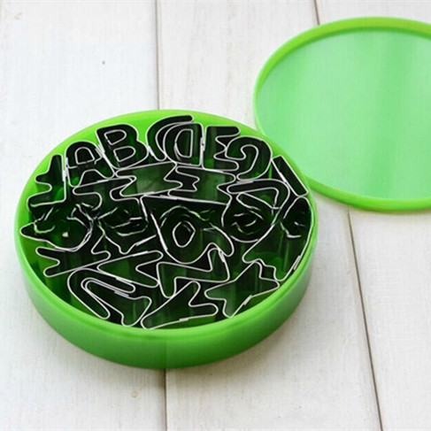 Stainless Steel Digital Baking 26 English Letters Mold Cookie Cutter DIY Baking Tool
