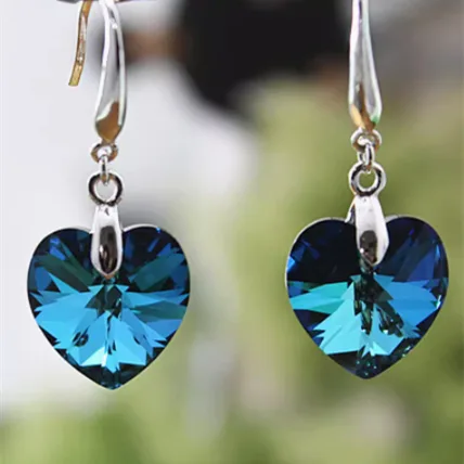 Love Earrings in Pure Silver for Women