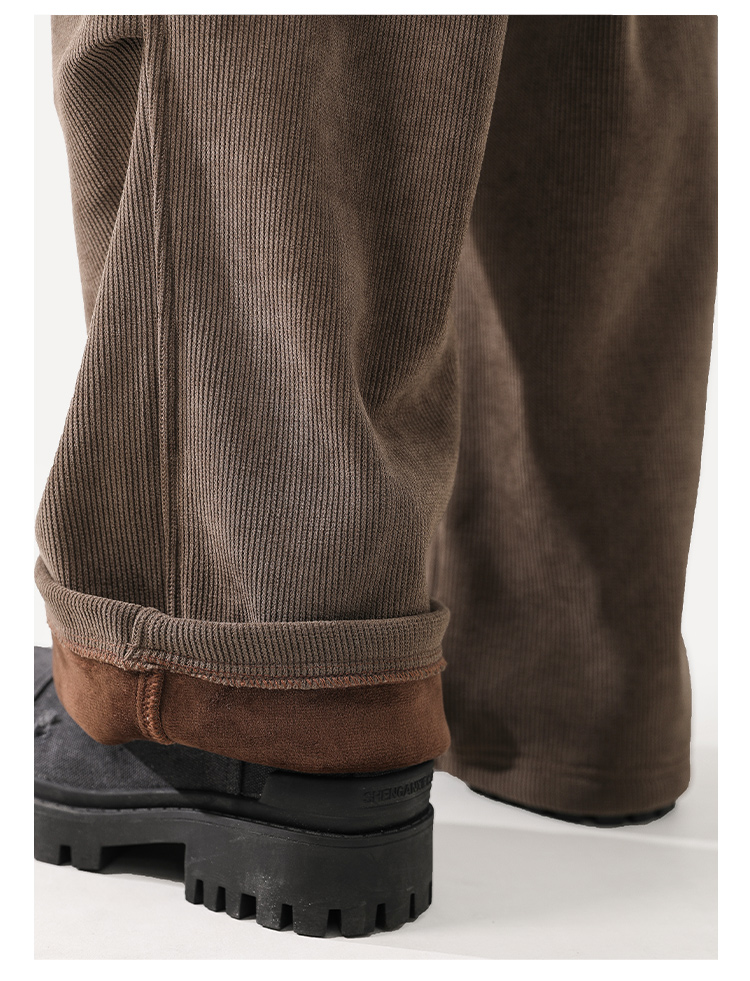 American Retro Plush Casual Pants