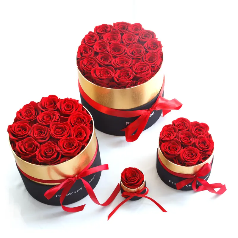 Eternal Roses in Box Preserved Real Rose Flowers