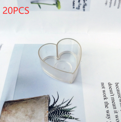 2x4cm Love Heart Candle Cup